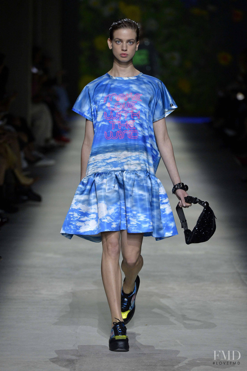 Lily McMenamy featured in  the Christopher Kane fashion show for Spring/Summer 2020