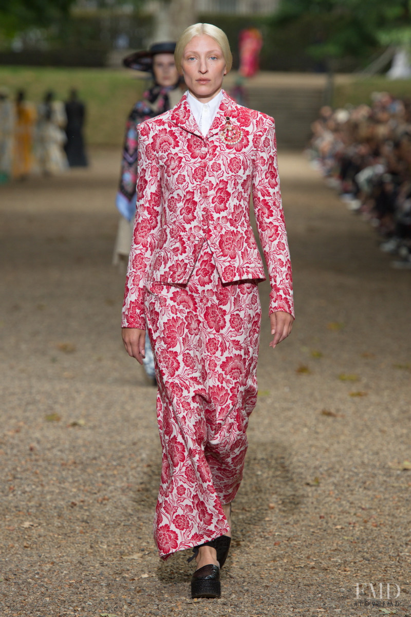 Maggie Maurer featured in  the Erdem fashion show for Spring/Summer 2020