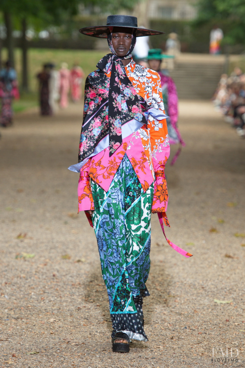 Fatou Jobe featured in  the Erdem fashion show for Spring/Summer 2020