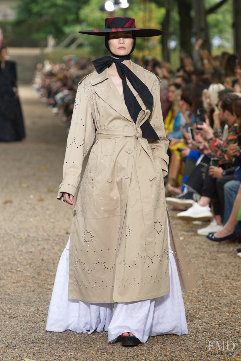 Lara Mullen featured in  the Erdem fashion show for Spring/Summer 2020