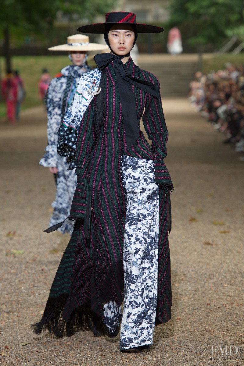 Sijia Kang featured in  the Erdem fashion show for Spring/Summer 2020