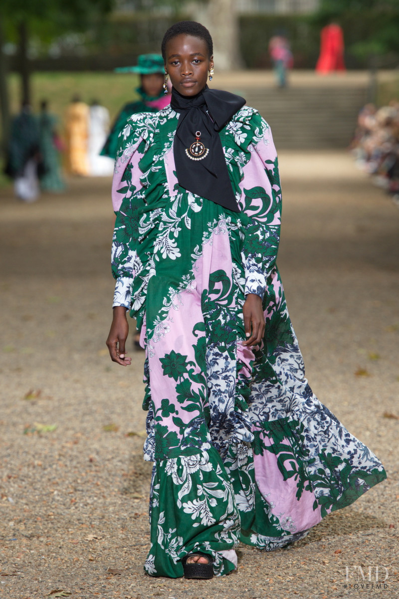 Michele Opiyo featured in  the Erdem fashion show for Spring/Summer 2020