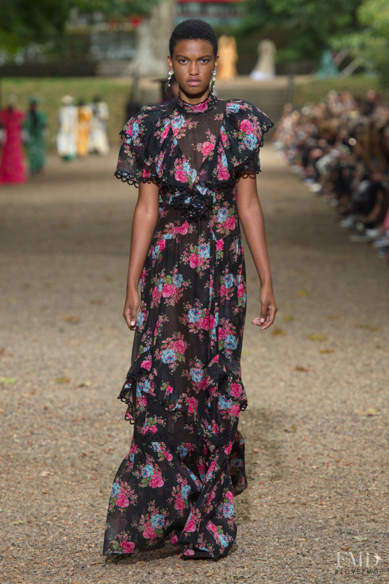 Ana Barbosa featured in  the Erdem fashion show for Spring/Summer 2020