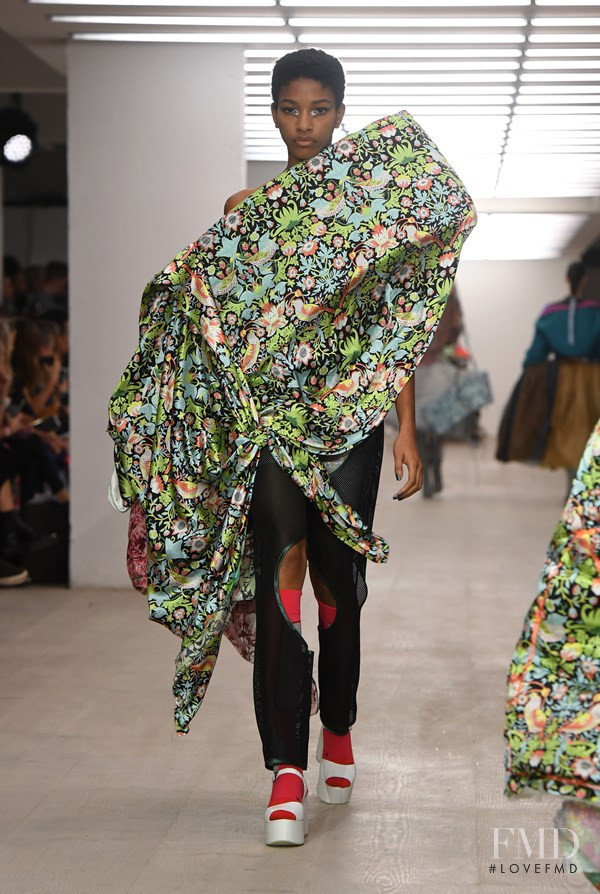 Naomi Chin Wing featured in  the Matty Bovan fashion show for Spring/Summer 2020