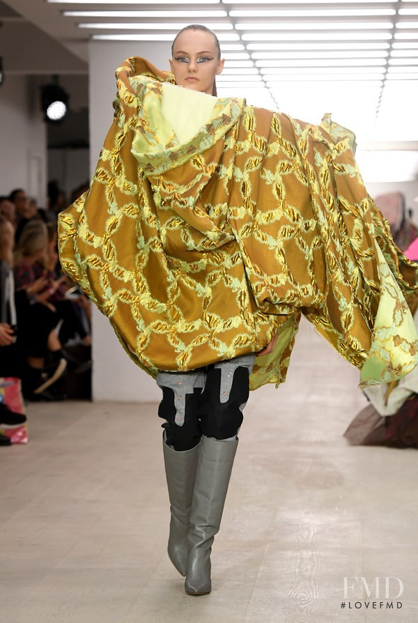 Fran Summers featured in  the Matty Bovan fashion show for Spring/Summer 2020