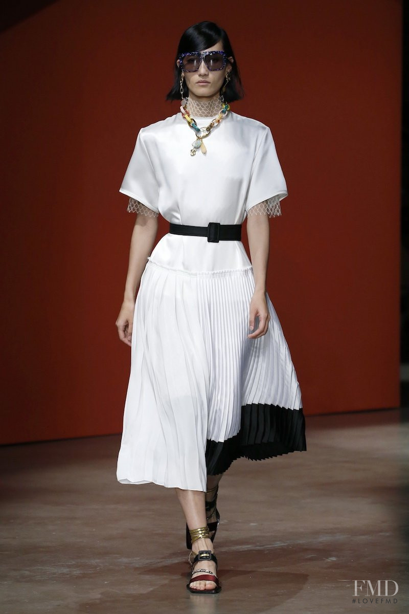 Lina Zhang featured in  the Ports 1961 fashion show for Spring/Summer 2020