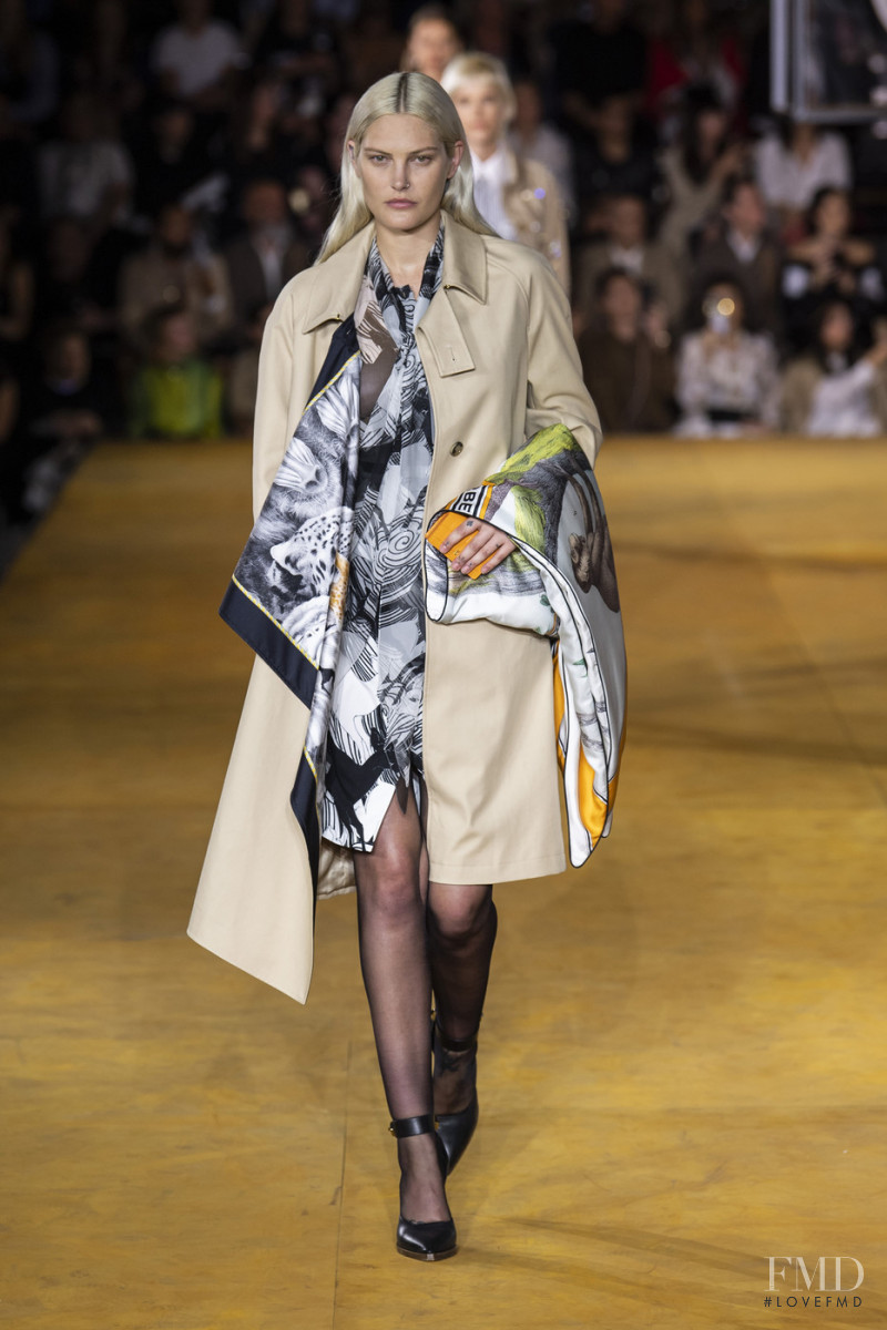 Catherine McNeil featured in  the Burberry fashion show for Spring/Summer 2020