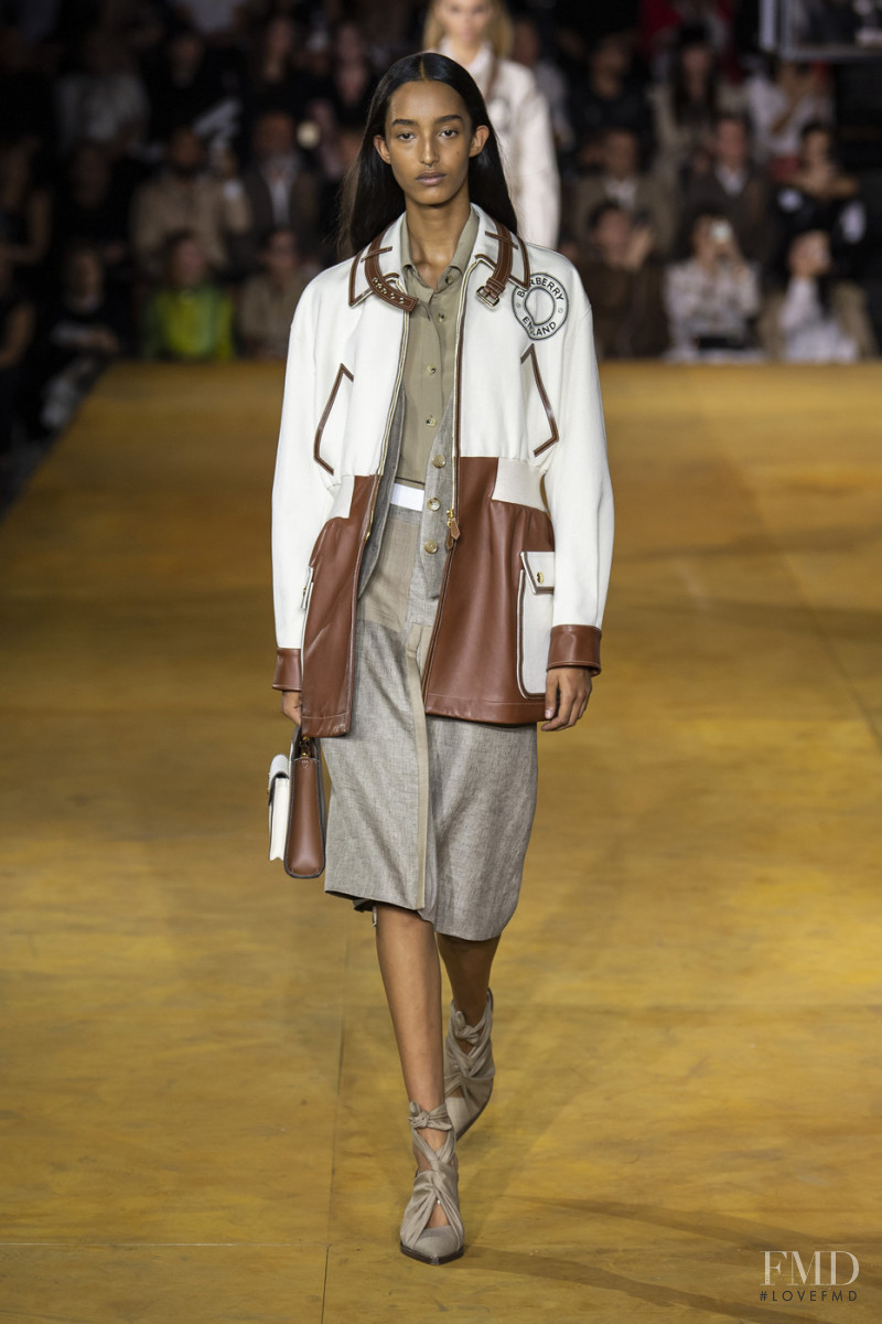 Mona Tougaard featured in  the Burberry fashion show for Spring/Summer 2020