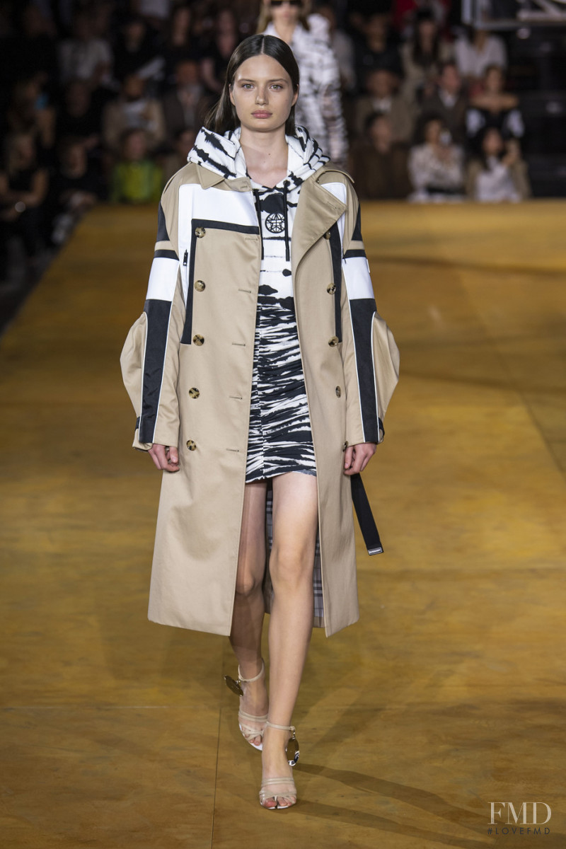 Kacie Hall featured in  the Burberry fashion show for Spring/Summer 2020