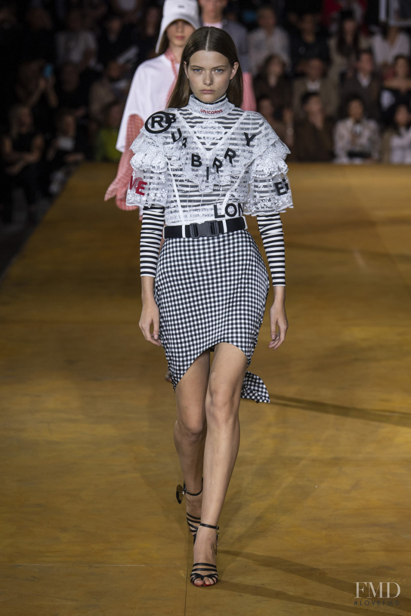 Louise Robert featured in  the Burberry fashion show for Spring/Summer 2020