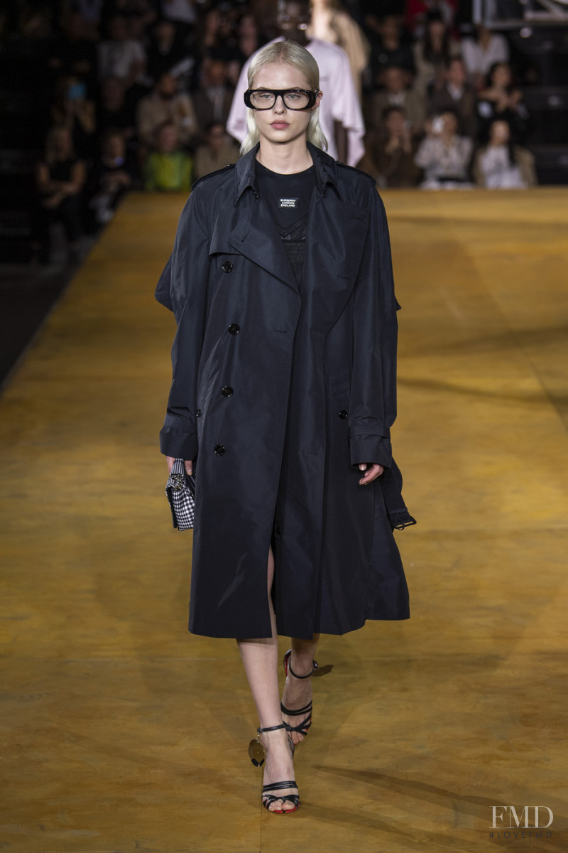 Sarah Saxinger featured in  the Burberry fashion show for Spring/Summer 2020