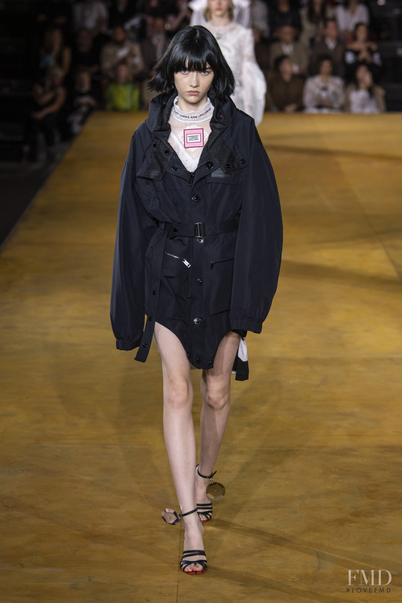 Sofia Steinberg featured in  the Burberry fashion show for Spring/Summer 2020