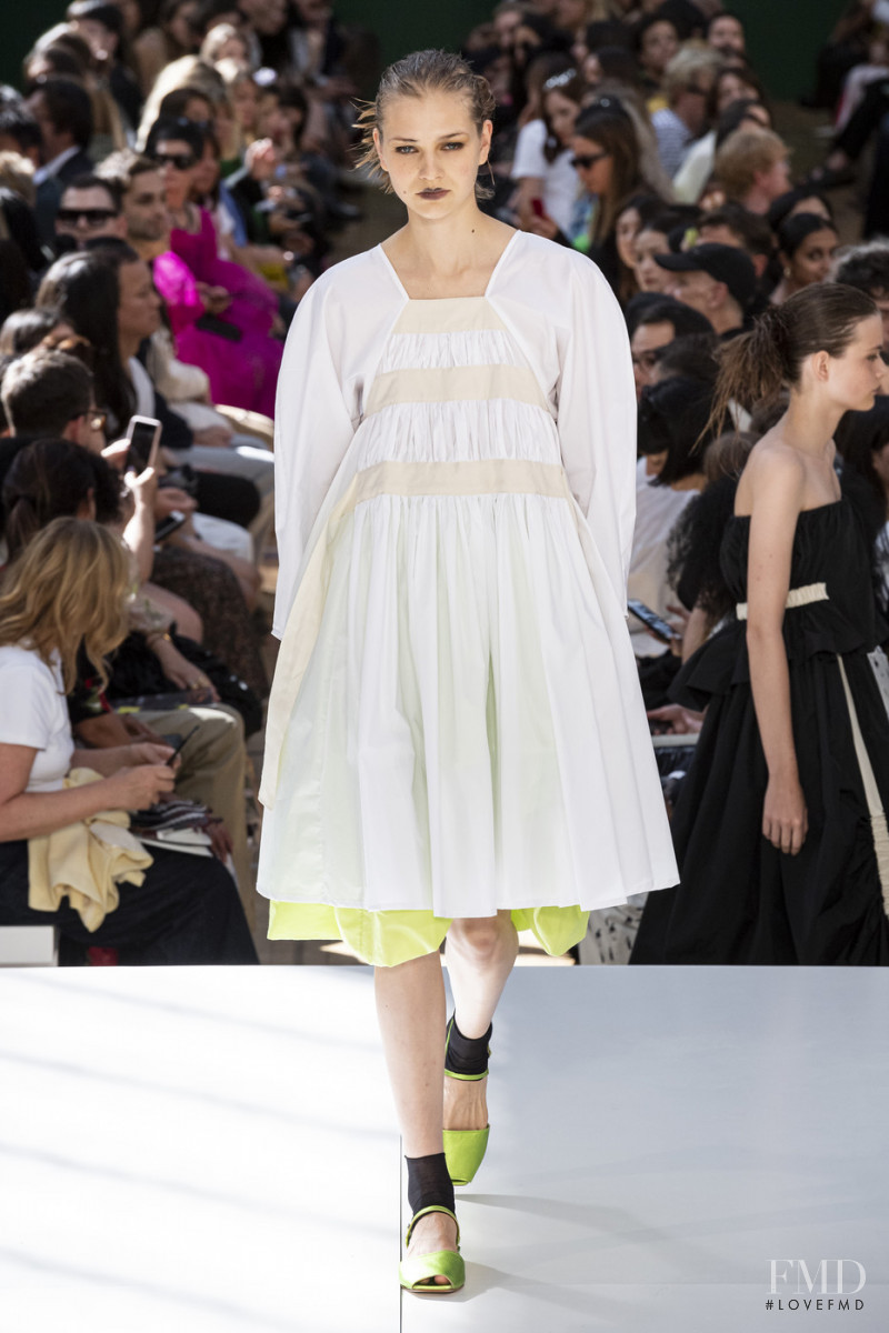 Deirdre Firinne featured in  the Molly Goddard fashion show for Spring/Summer 2020