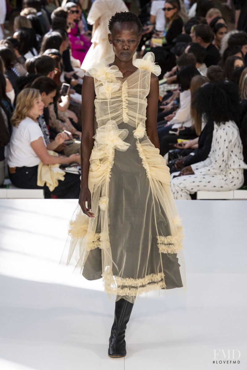 Shanelle Nyasiase featured in  the Molly Goddard fashion show for Spring/Summer 2020