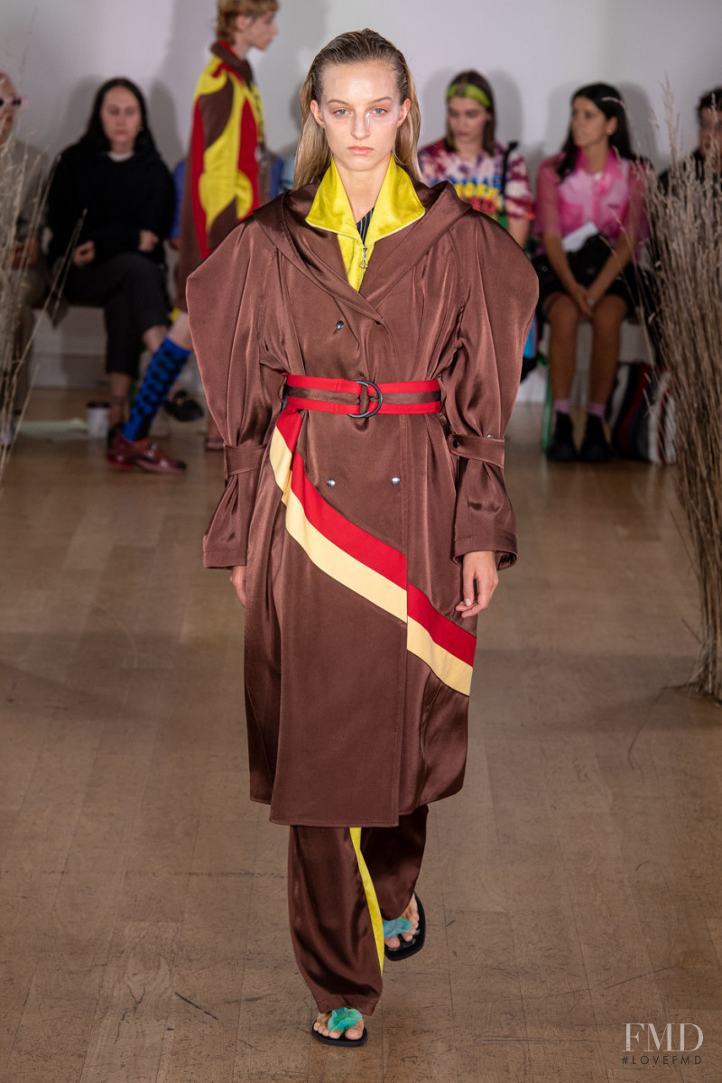 Hebe Flury featured in  the Kiko Kostadinov fashion show for Spring/Summer 2020