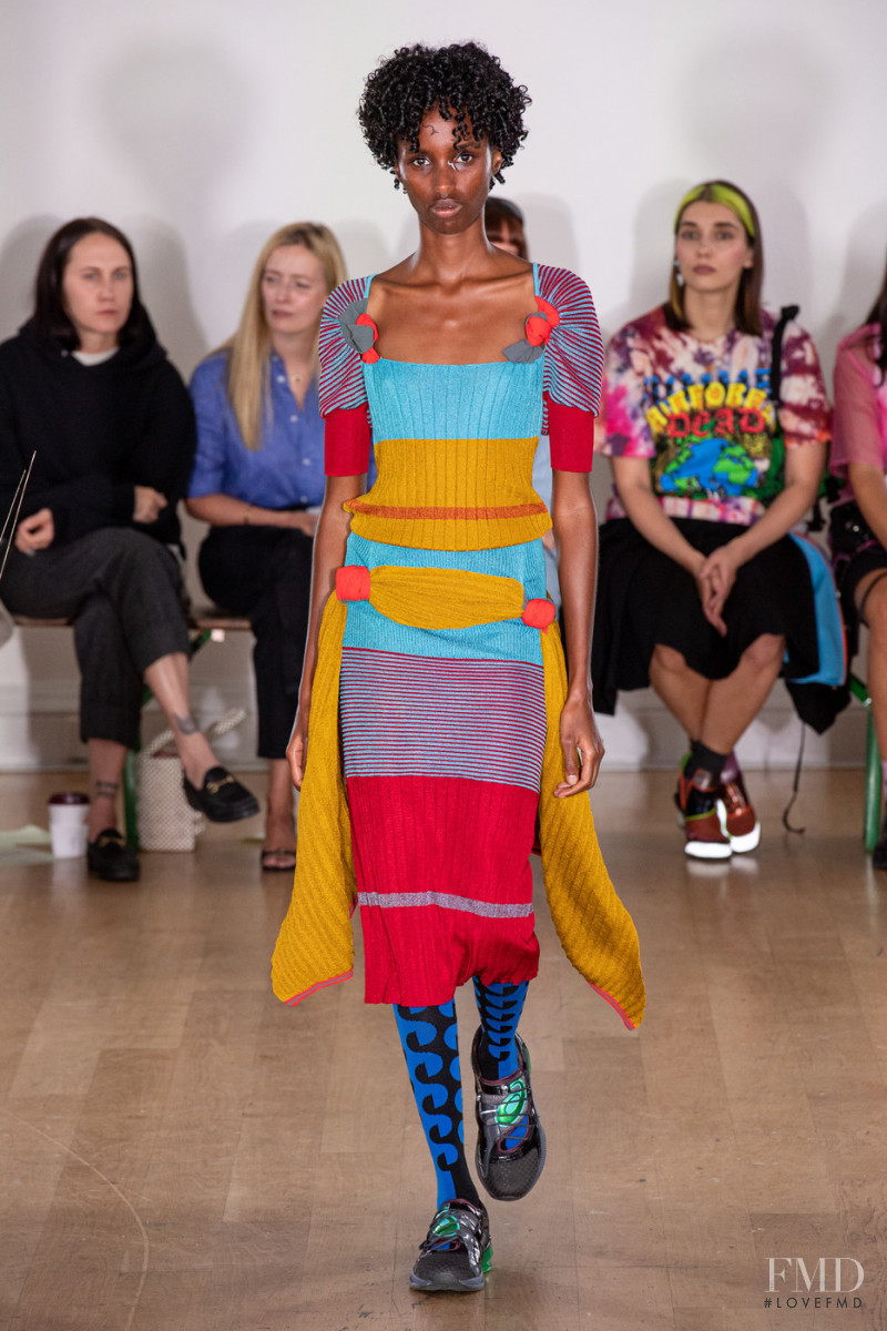 Bibi Abdulkadir featured in  the Kiko Kostadinov fashion show for Spring/Summer 2020