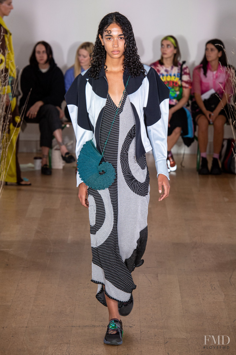 Hoda El Hadef featured in  the Kiko Kostadinov fashion show for Spring/Summer 2020