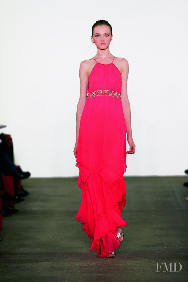 Vlada Roslyakova featured in  the Matthew Williamson fashion show for Autumn/Winter 2006
