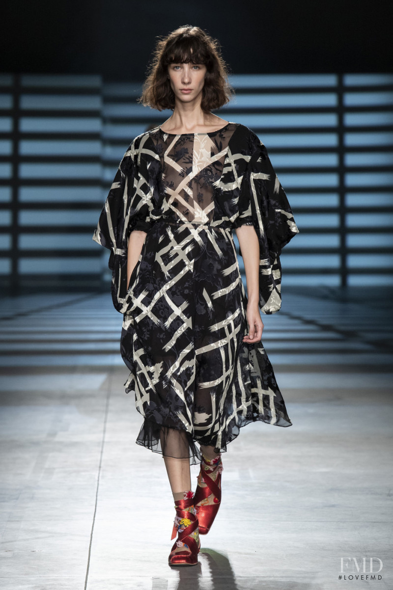 Sasha Knysh featured in  the Preen by Thornton Bregazzi fashion show for Spring/Summer 2020