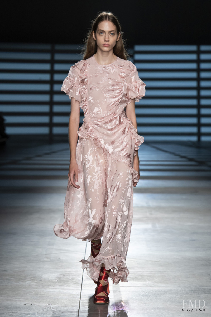 Odette Pavlova featured in  the Preen by Thornton Bregazzi fashion show for Spring/Summer 2020
