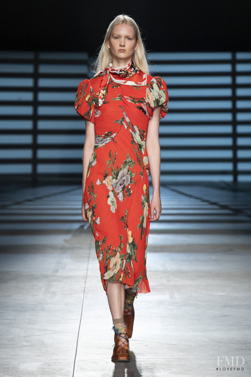 Isa Peerdeman featured in  the Preen by Thornton Bregazzi fashion show for Spring/Summer 2020