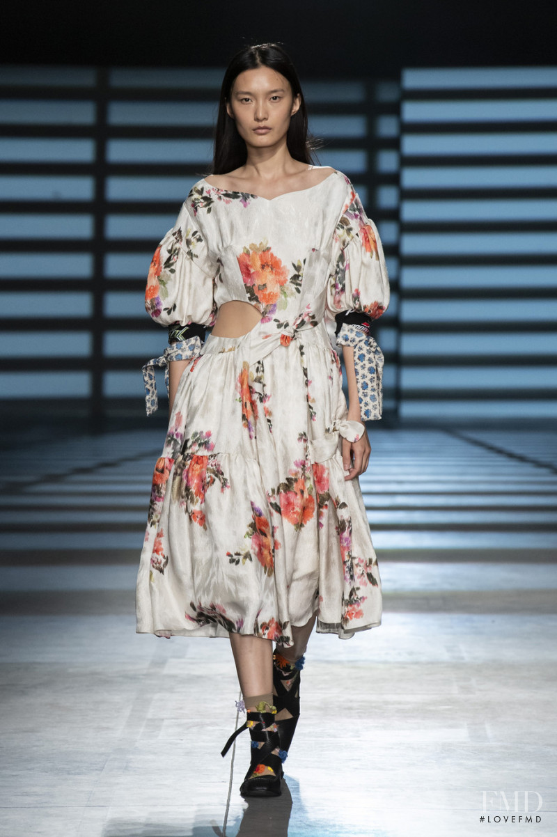 Liu Chunjie featured in  the Preen by Thornton Bregazzi fashion show for Spring/Summer 2020
