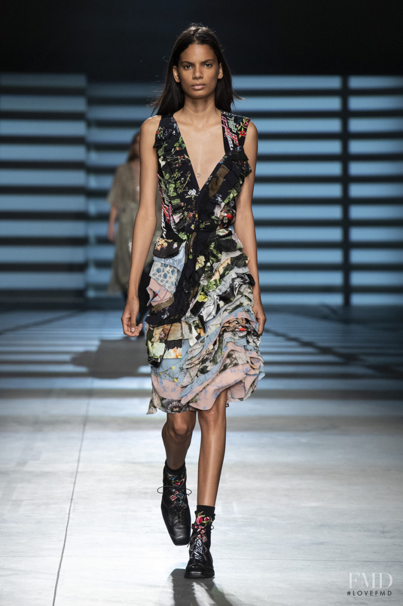Annibelis Baez featured in  the Preen by Thornton Bregazzi fashion show for Spring/Summer 2020