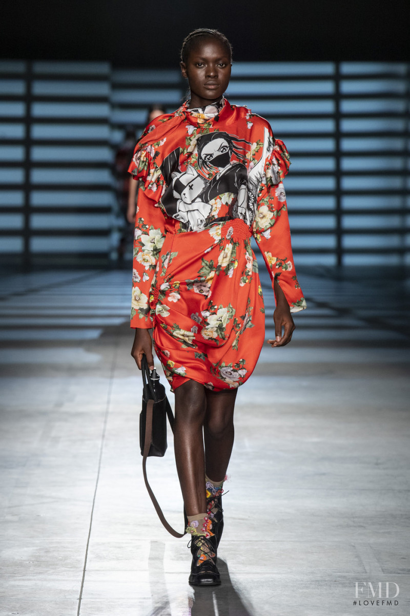 Oluwatosin Olajire featured in  the Preen by Thornton Bregazzi fashion show for Spring/Summer 2020