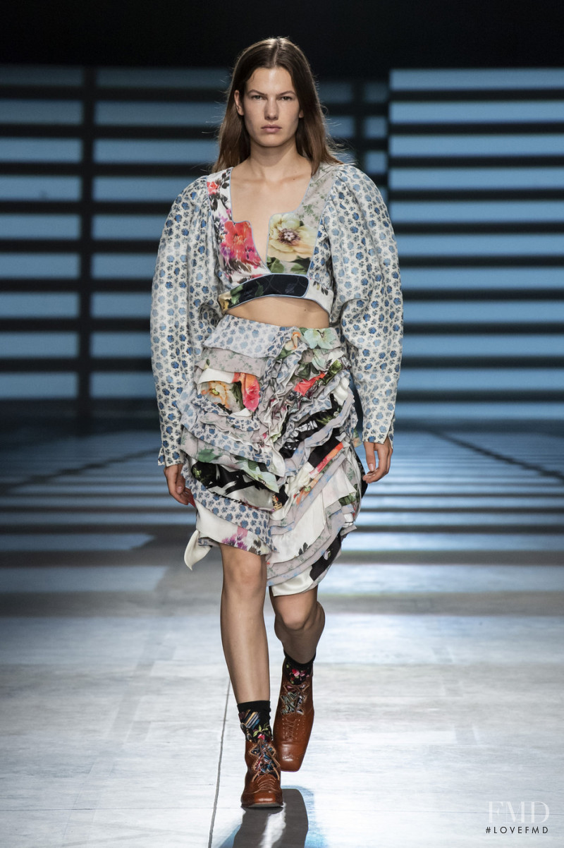 Roos Van Elk featured in  the Preen by Thornton Bregazzi fashion show for Spring/Summer 2020