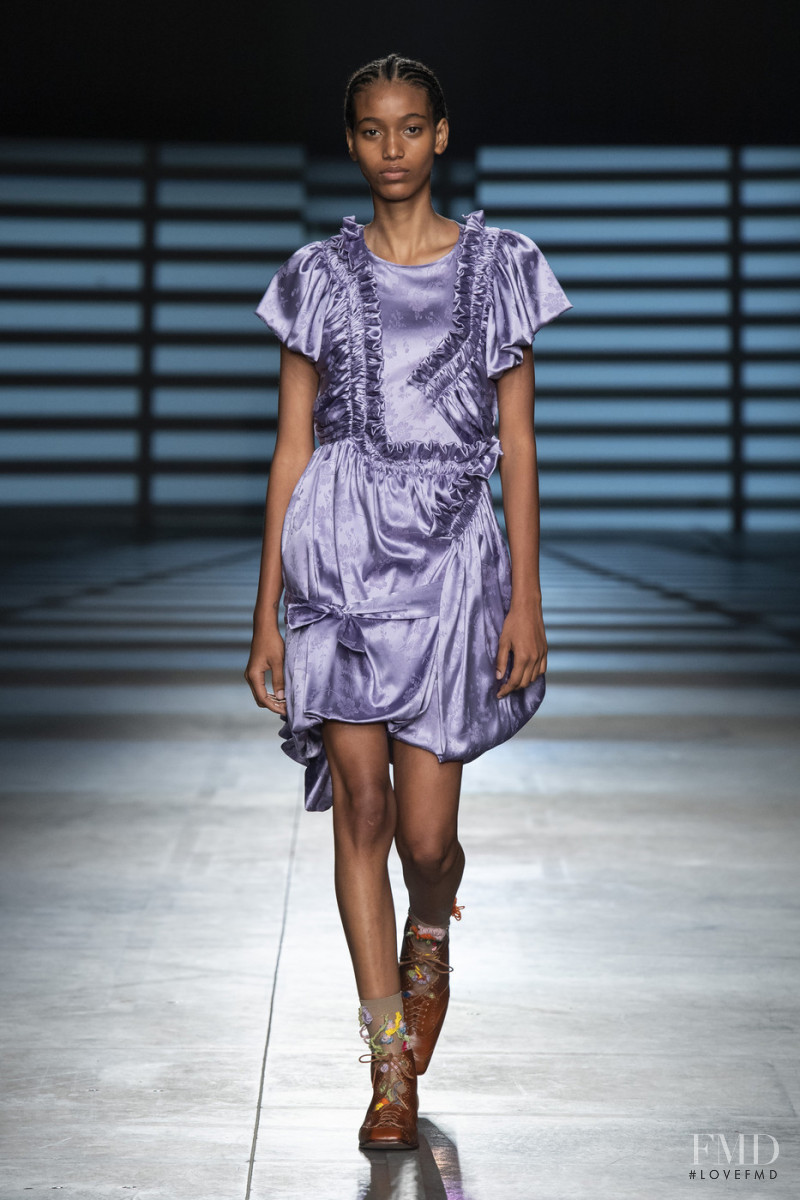 Manuela Sanchez featured in  the Preen by Thornton Bregazzi fashion show for Spring/Summer 2020