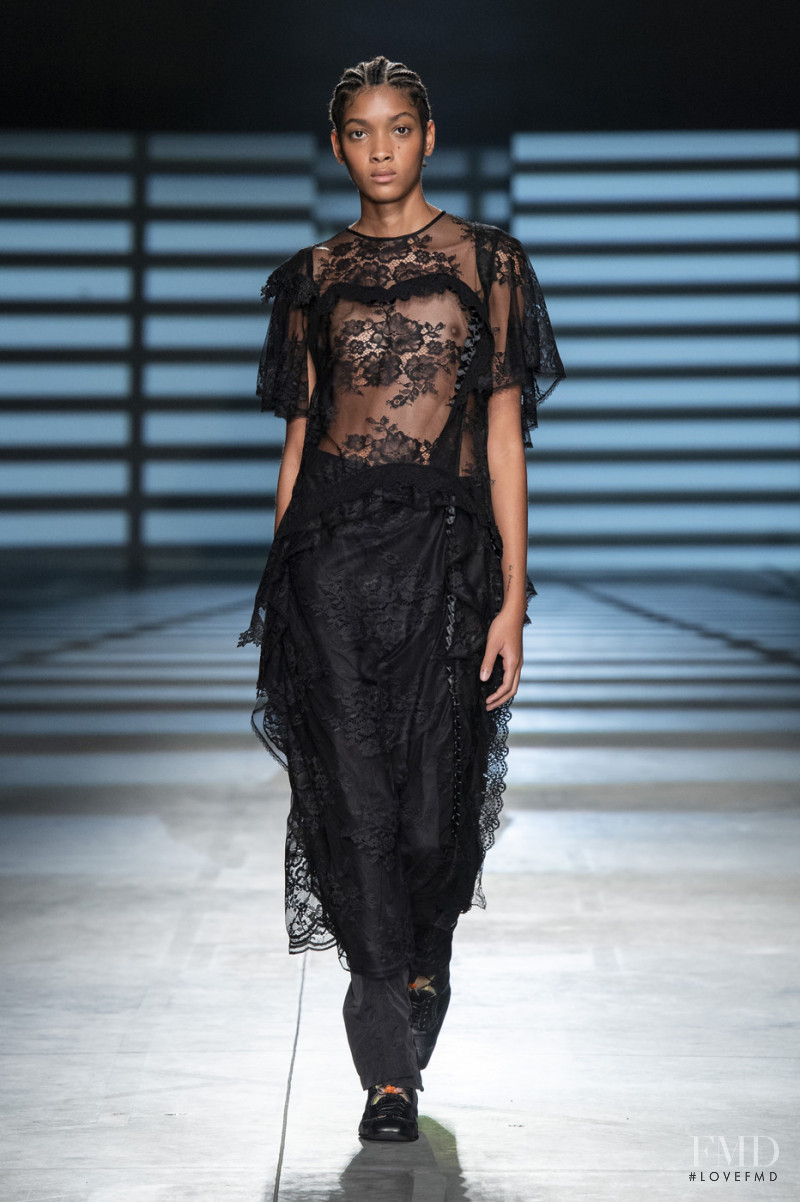 Licett Morillo featured in  the Preen by Thornton Bregazzi fashion show for Spring/Summer 2020