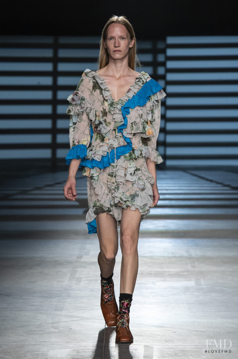 Jenny Sinkaberg featured in  the Preen by Thornton Bregazzi fashion show for Spring/Summer 2020