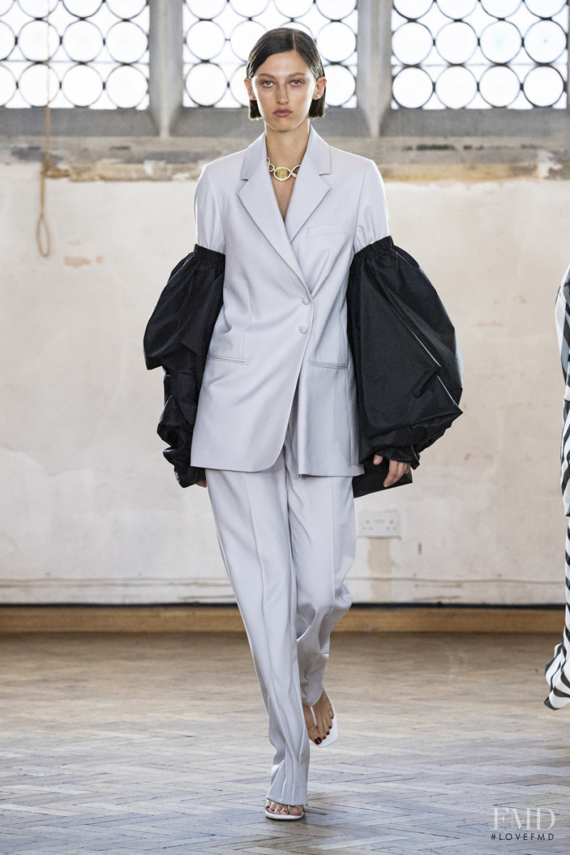 Amber Witcomb featured in  the Sharon Wauchob fashion show for Spring/Summer 2020