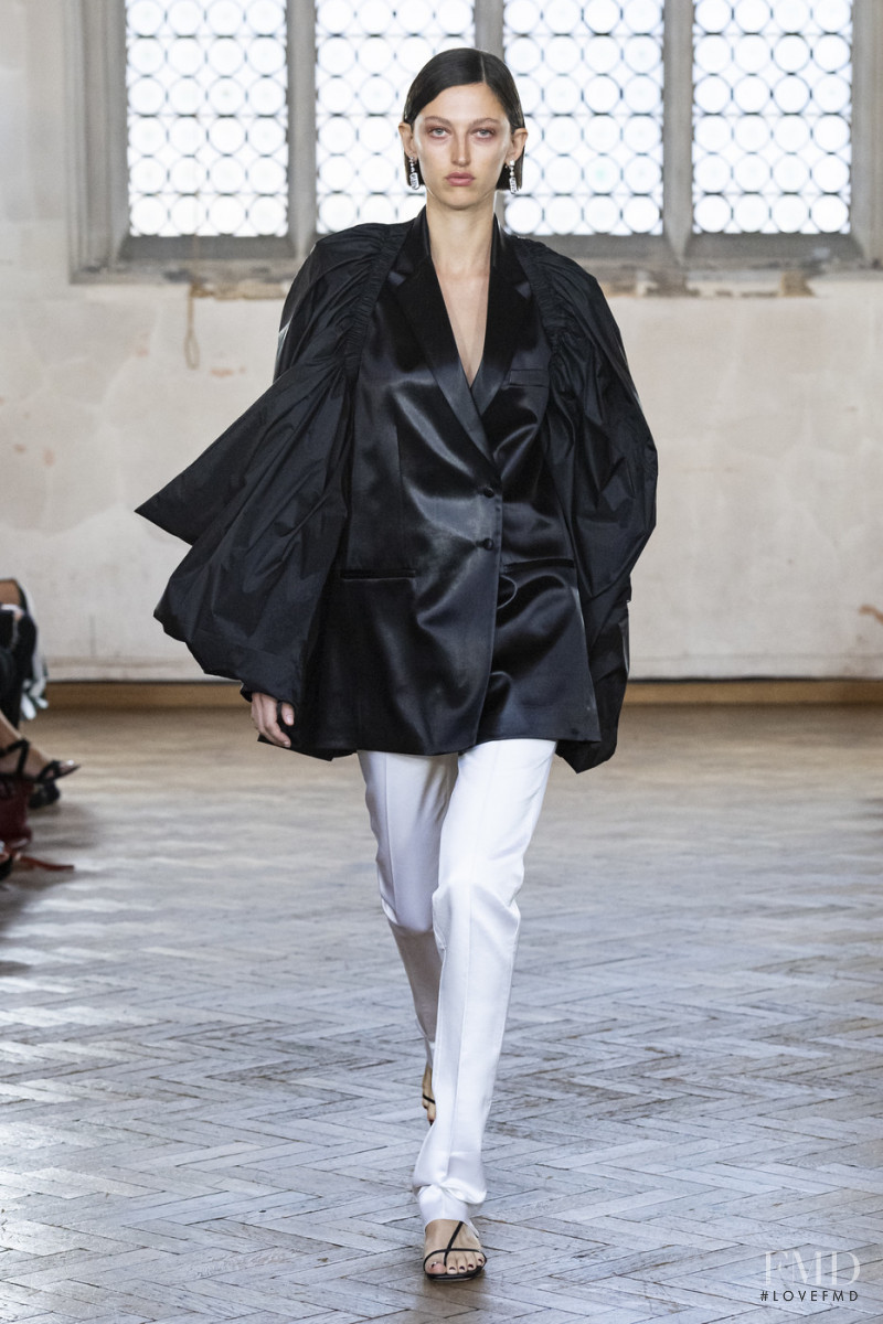 Amber Witcomb featured in  the Sharon Wauchob fashion show for Spring/Summer 2020