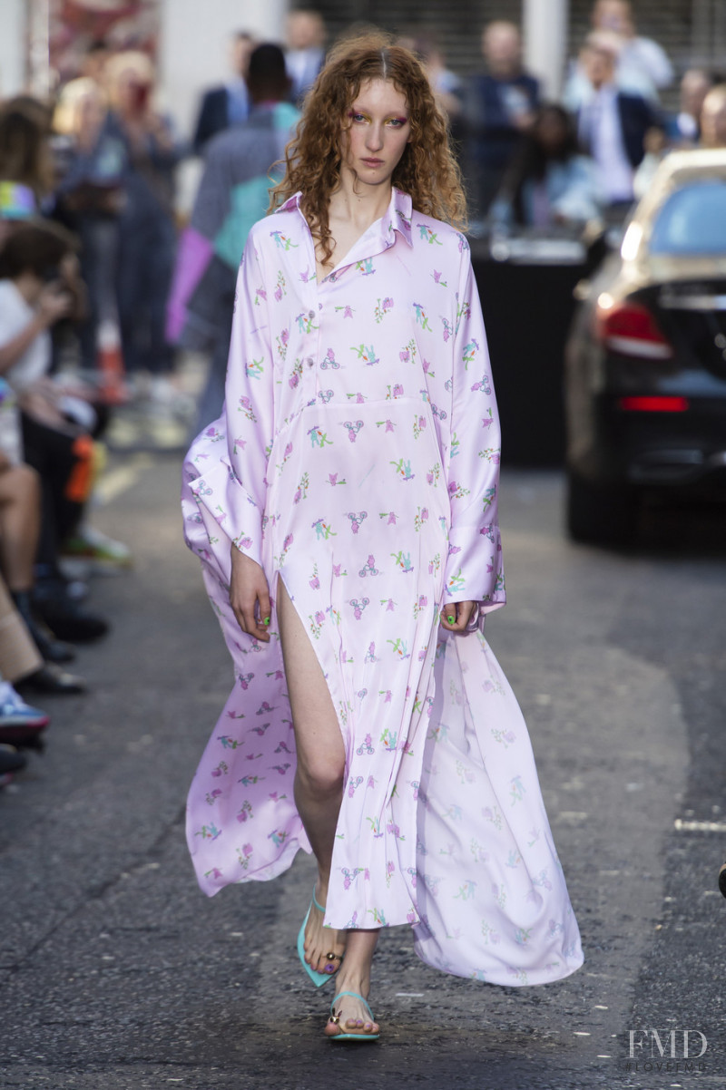 Lorna Foran featured in  the Natasha Zinko fashion show for Spring/Summer 2020