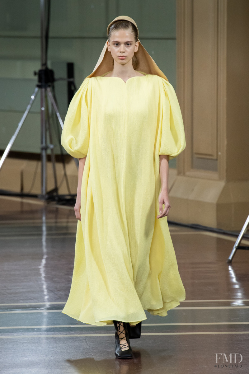 Elisava Levi featured in  the Emilia Wickstead fashion show for Spring/Summer 2020