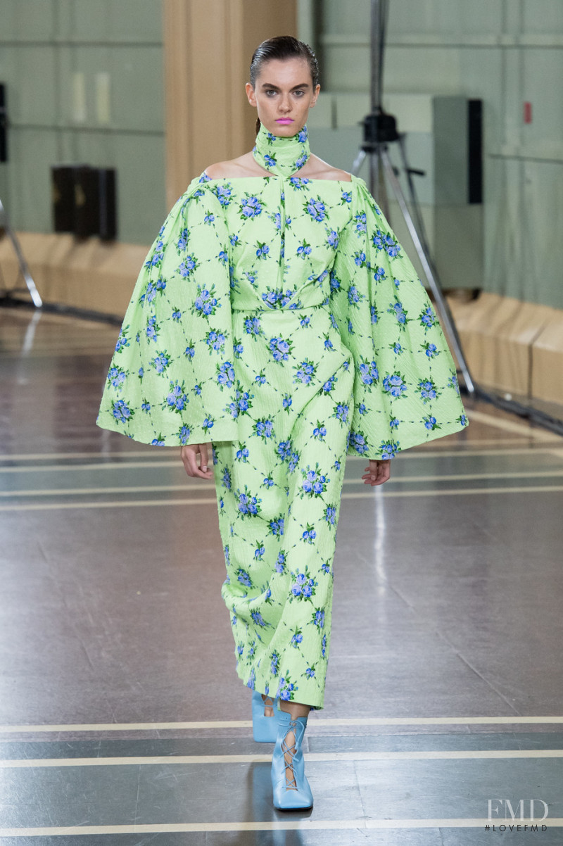 Hannah Claverie featured in  the Emilia Wickstead fashion show for Spring/Summer 2020
