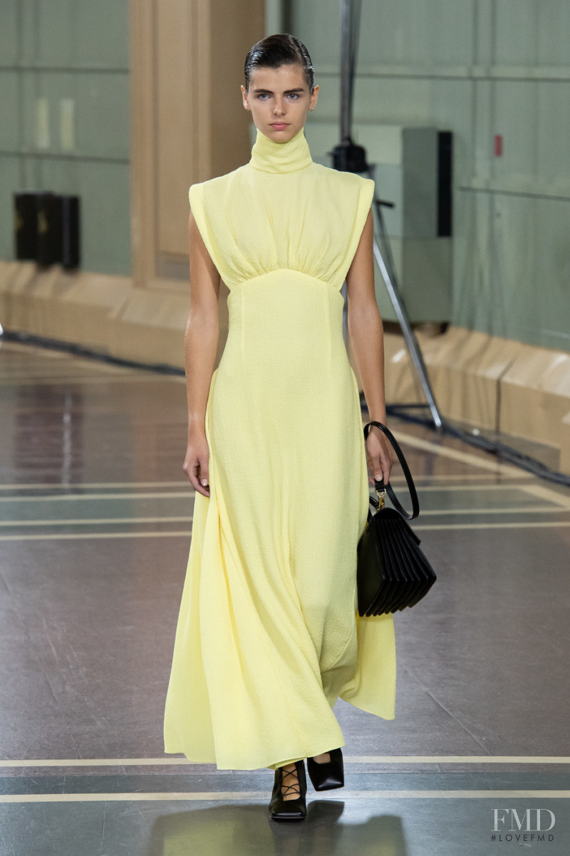 Maya Gunn featured in  the Emilia Wickstead fashion show for Spring/Summer 2020