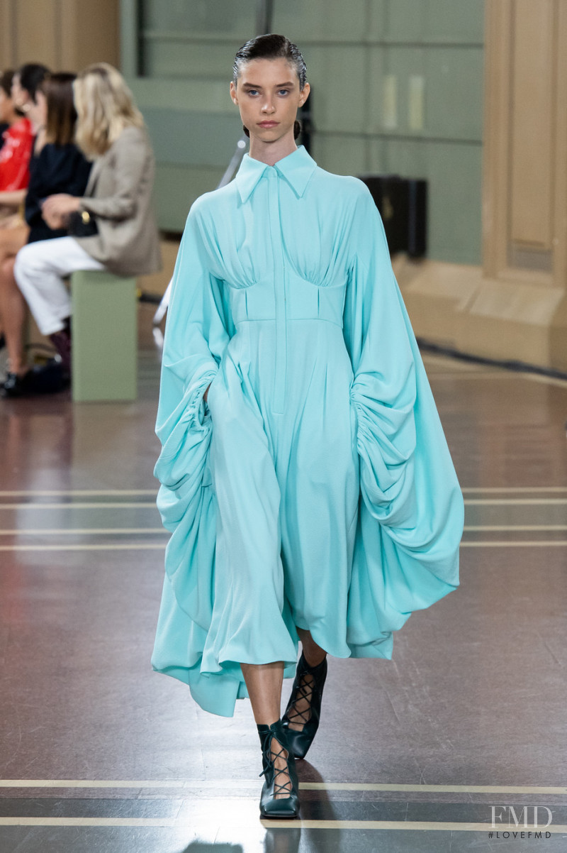 Sophie Martynova featured in  the Emilia Wickstead fashion show for Spring/Summer 2020