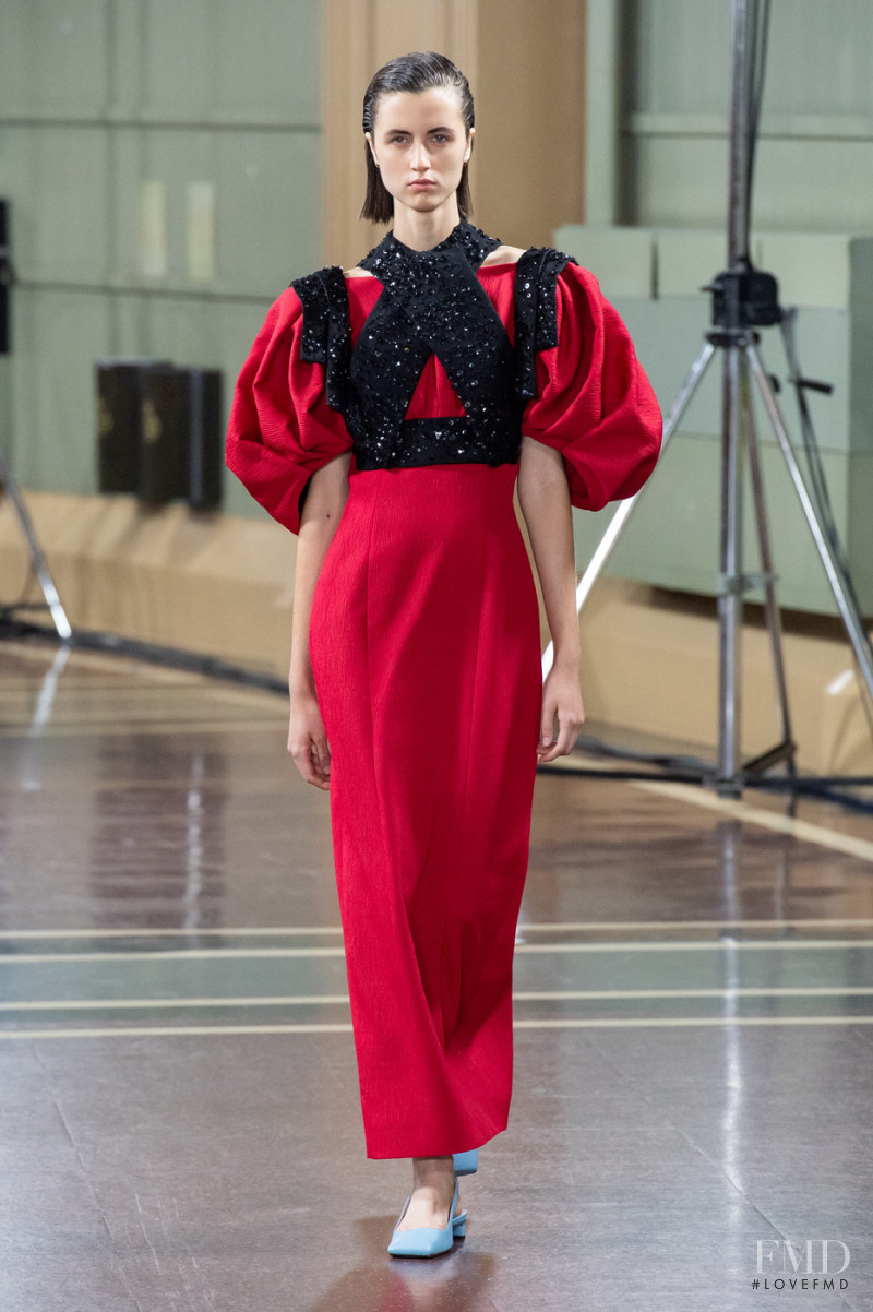 Leila Zandonai featured in  the Emilia Wickstead fashion show for Spring/Summer 2020
