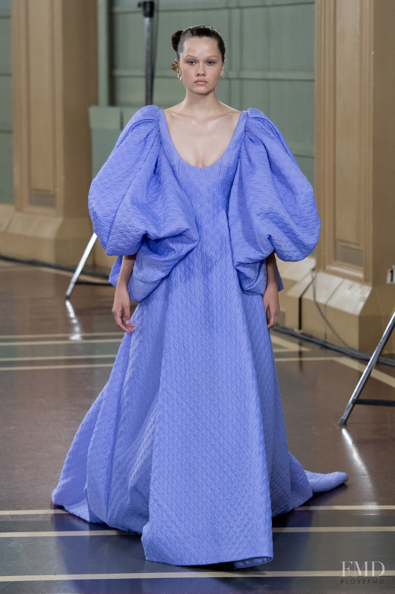 Tessa Jean featured in  the Emilia Wickstead fashion show for Spring/Summer 2020
