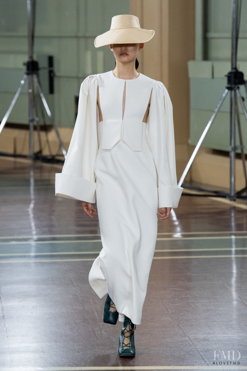 Xu Xiao Qian featured in  the Emilia Wickstead fashion show for Spring/Summer 2020
