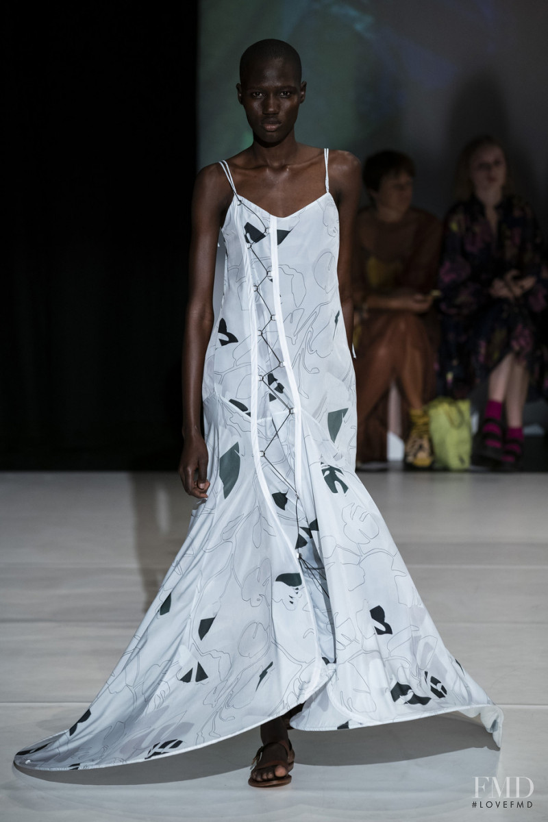 Eman Agwet featured in  the Hussein Chalayan fashion show for Spring/Summer 2020