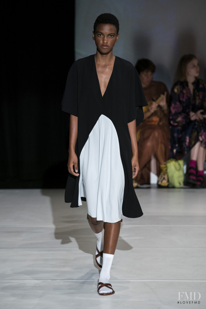 Ana Barbosa featured in  the Hussein Chalayan fashion show for Spring/Summer 2020