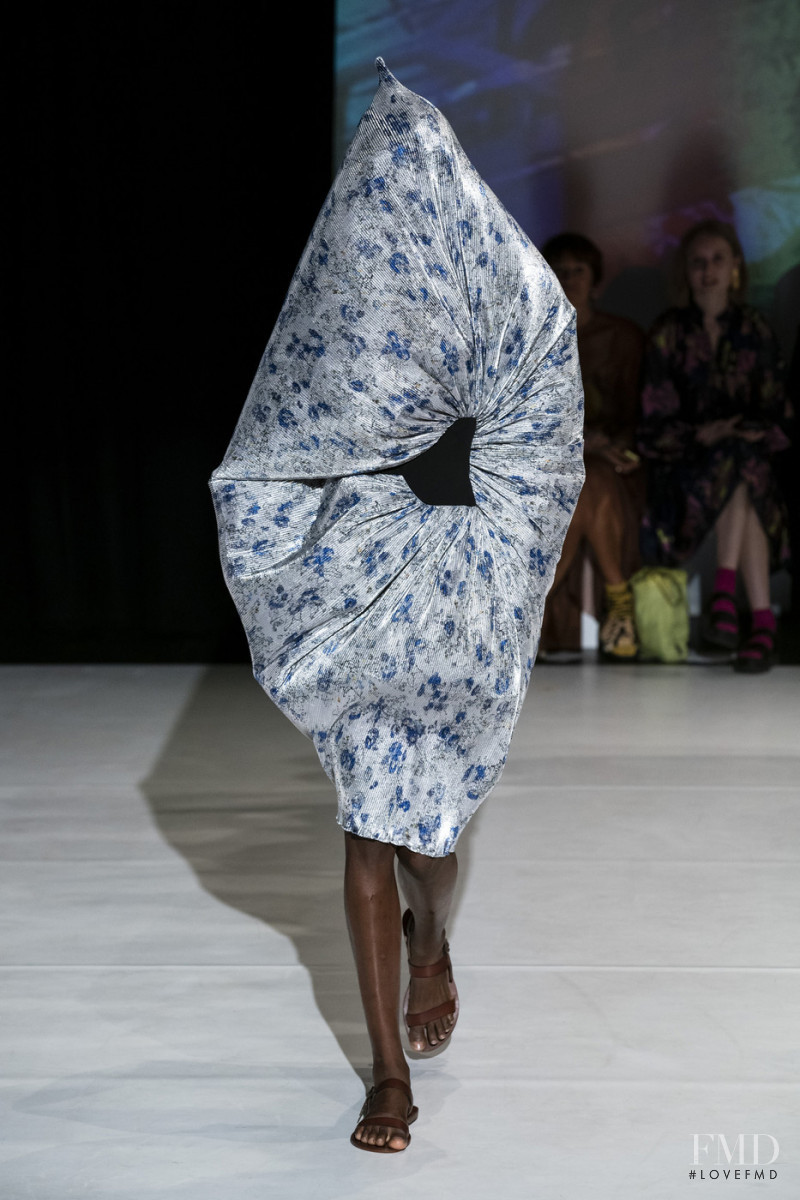 Omoh Momoh featured in  the Hussein Chalayan fashion show for Spring/Summer 2020