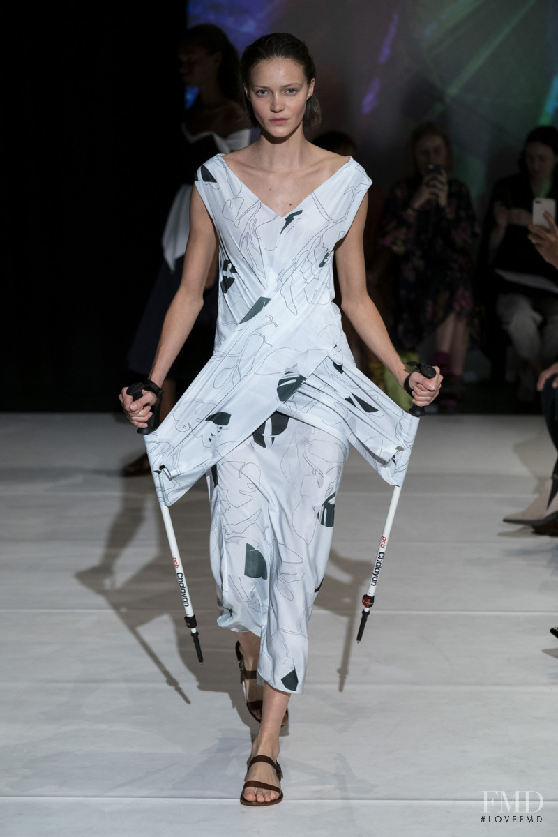 Anniek Verfaille featured in  the Hussein Chalayan fashion show for Spring/Summer 2020