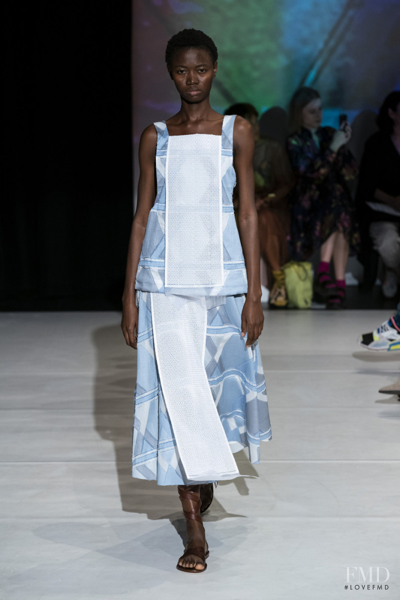 Omoh Momoh featured in  the Hussein Chalayan fashion show for Spring/Summer 2020