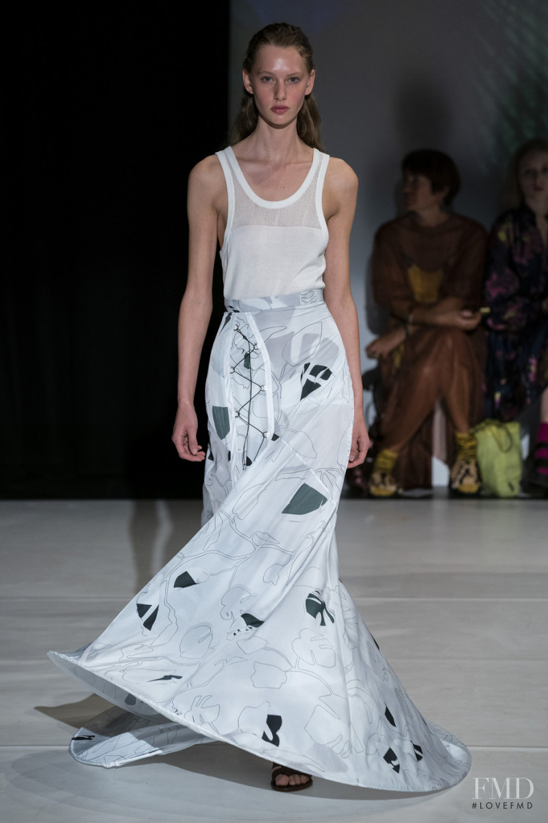 Lotka Lakwijk featured in  the Hussein Chalayan fashion show for Spring/Summer 2020