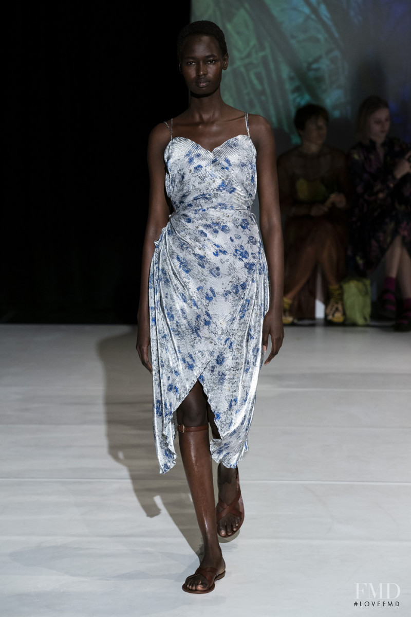 Nyarach Abouch Ayuel Aboja featured in  the Hussein Chalayan fashion show for Spring/Summer 2020