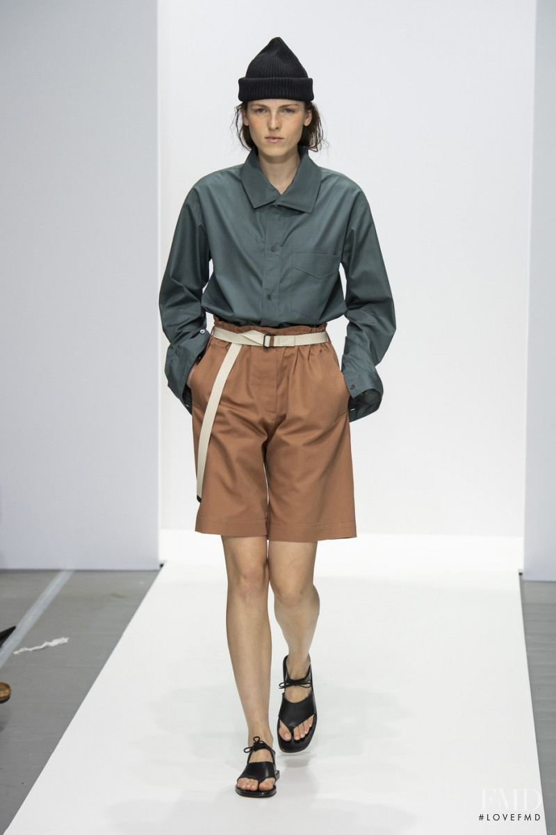 Polina Sova featured in  the Margaret Howell fashion show for Spring/Summer 2020